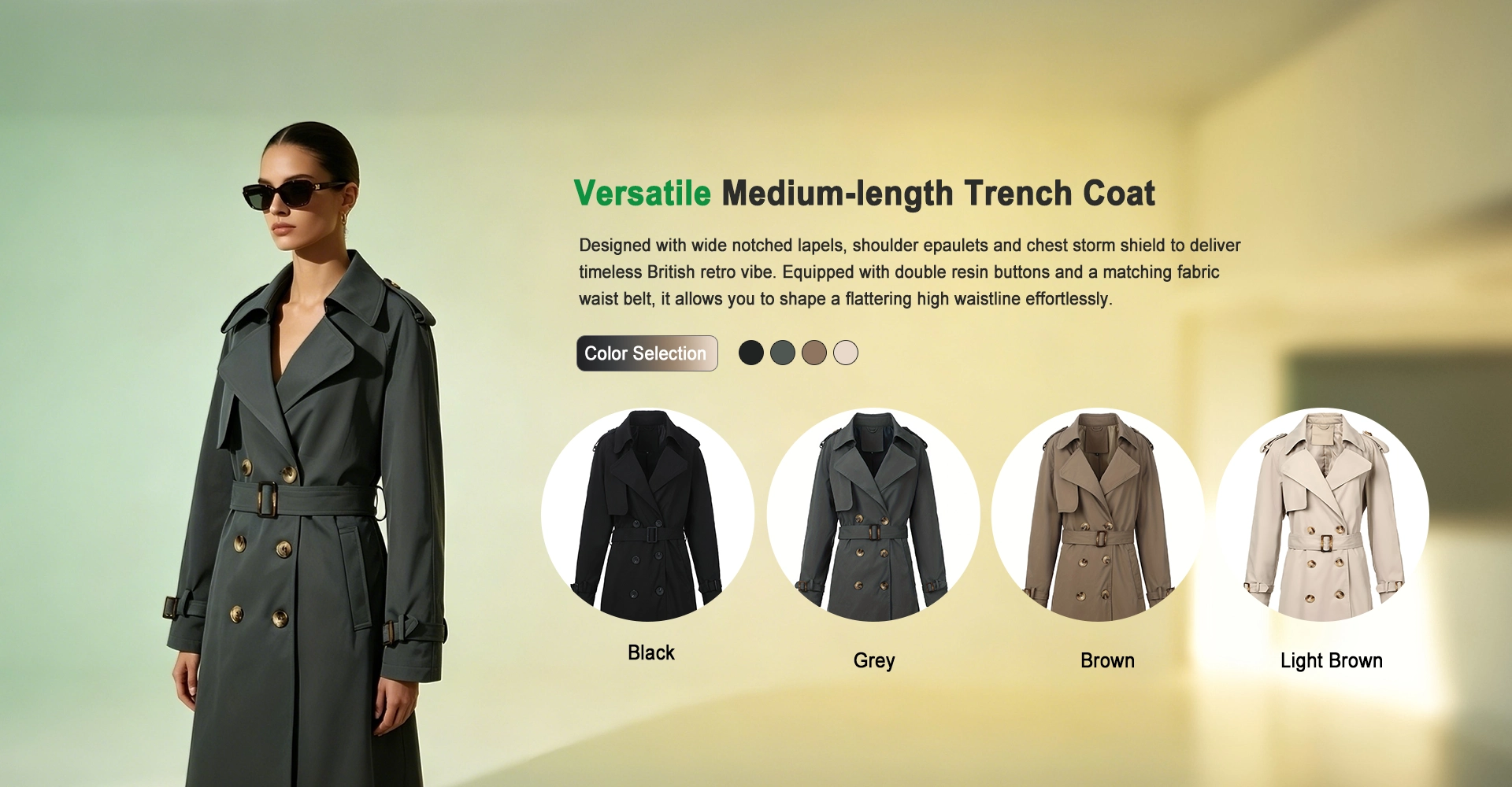 Fabrik für Damen-Trenchcoats in China