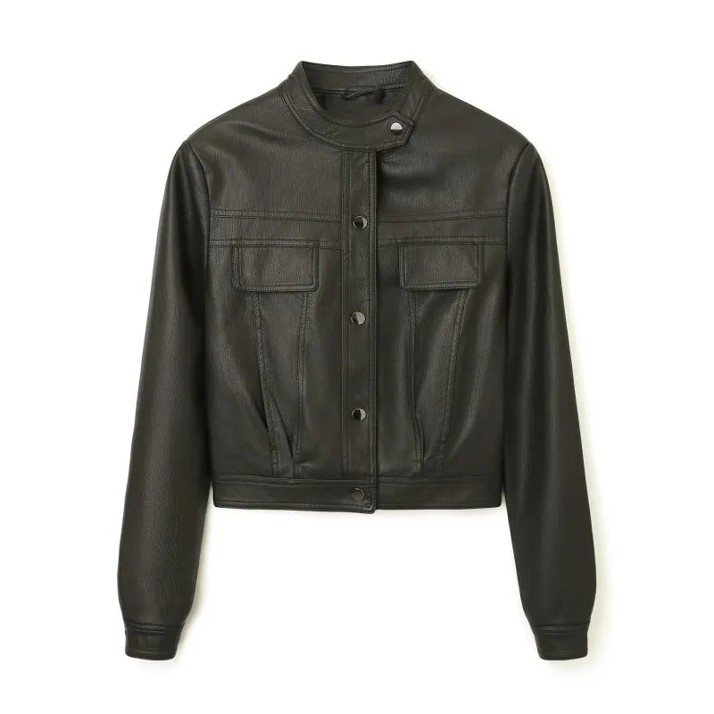 Butterweiche Kunstlederjacke im American Vintage Style